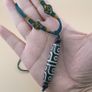 Rare 12-Eyed Tibetan Dzi Bead Pendant Necklace Himalayan Agate Amulet Image 2