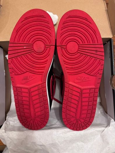 Nike Air Jordan 1 Mid Alternate Bred - DQ8426 060 - Size 11 - Black - Fire Red-White