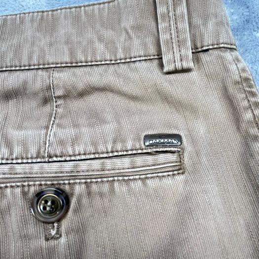 Oakman Vintage Active Stretch Canvas Chinos W36 L32 Brown