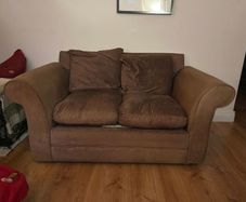 Brown Two Seater Couch