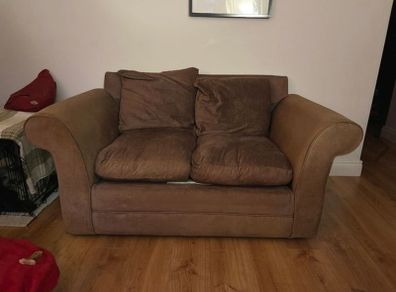 Brown Two Seater Couch