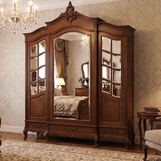 Very nice old large French wardrobe