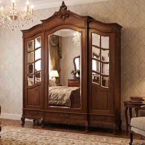 Very nice old large French wardrobe