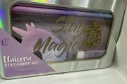 Stay Magical Unicorn Stationery Set in a Colourful Tin