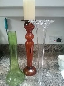 Three Decorative Glass Pieces
