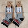 2x 3 Pairs of 1/4 Crew Ribbed Ankle Socks Juniors 5-7 Years LEVI'S Boy's Batwing Image 2