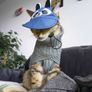 Cute Raccoon Pet Cap / Hat (Size S) Cat or Small Dog Image 2