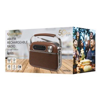 'Vintage' Rechargeable Portable Radio