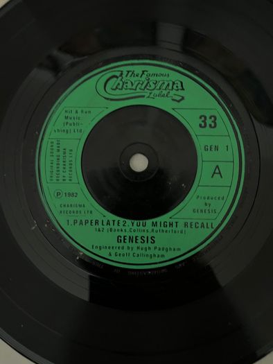 Genesis Paperlate 7" Single