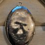 925 Sterling Silver Oval Locket with Floral Engraving Image 6
