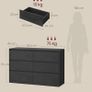 Chest of Drawers Cabinet with 6 Drawers Image 2