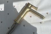 basin tap gold