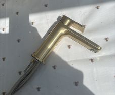 basin tap gold