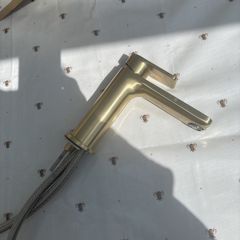 basin tap gold