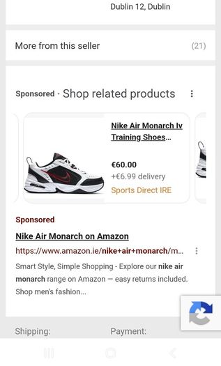 Nike Air Monarch Trainers, Brand New