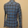 Zara Blue Check Shirt Image 7