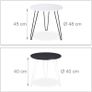 Set of 2 Round Side Tables - Free Delivery Nationwide Image 4