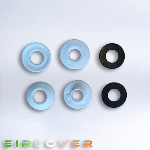 Blue plastic eyelets  12mm - pack of 10