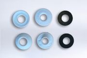White Plastic Eyelets 12mm  pack of 10