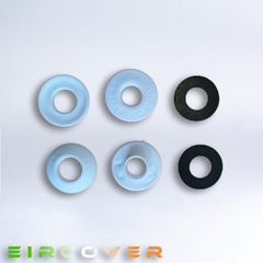 White Plastic Eyelets 12mm  pack of 10