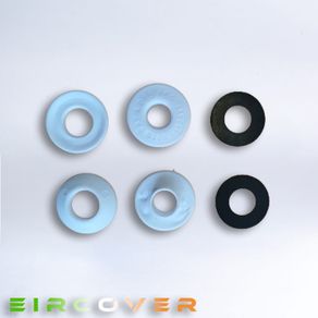 White Plastic Eyelets 12mm  pack of 10