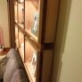 LED wall shelving unit - recycled and hand build Image 3