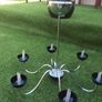 Two chandeliers for sale. Both in good condition. One of the cups is damaged (see photos for better description) not noticeable when hung. Everything else in good condition Image 3