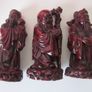Chinese Feng Shui Three Wise Men Figurines Resin Statues for Prosperity & Luck Image 3