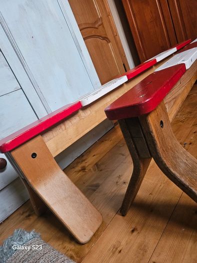 Wooden gymnastics beam