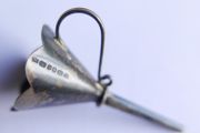 Vintage Solid Silver Perfume Funnel, Hallmarked English Silver