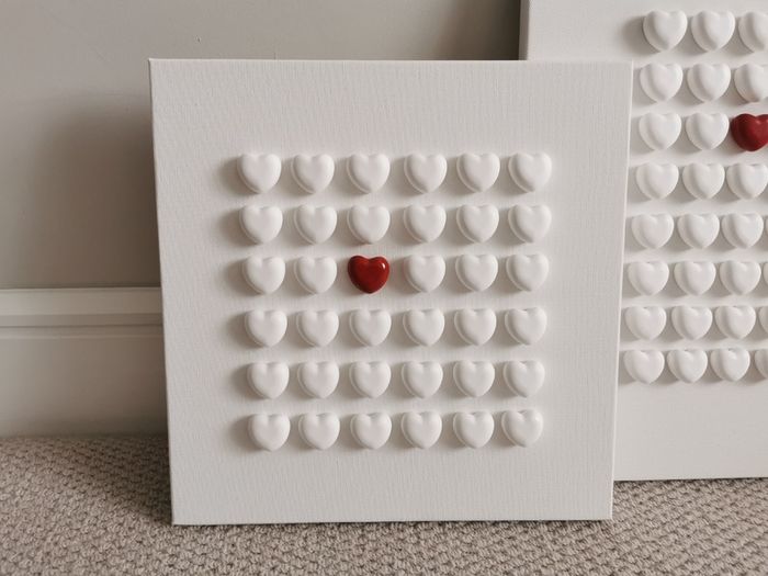Handmade Heart Canvases - The Chosen Heart