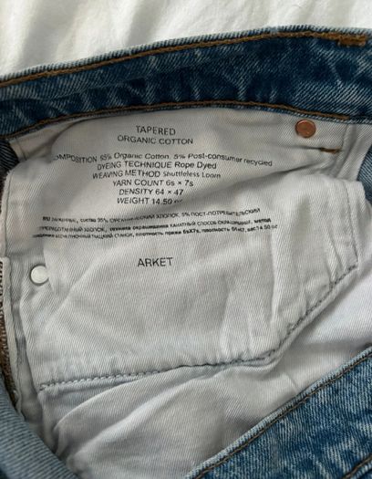 Arket High Waisted Jeans Size 31