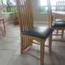 solid oak dining table and chairs Image 4