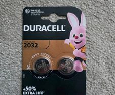 2x duracell CR 2032 batteries