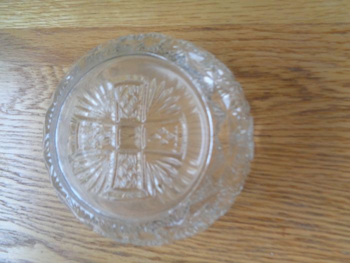 Vintage Etched Glass Bowl for Sale