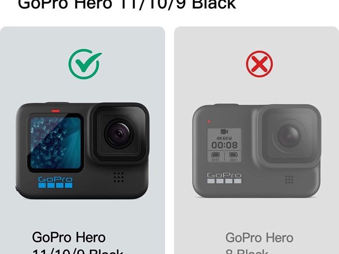 Screen Protector for GoPro Hero 11/10/9 Black with Camera Lens Protector, Tempered Glass Film, Easy Installation, HD Clear, 3-Pack Each