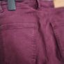 Zara Burgundy Mid-Rise Skinny Jeans - burgundy Image 4