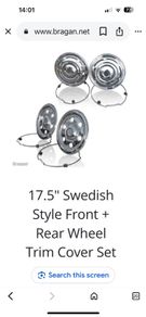 17.5" Front + Rear Wheel Trim Cover Set