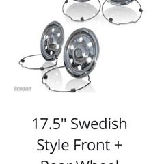 17.5" Front + Rear Wheel Trim Cover Set