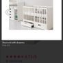 IKEA White Stuva Cot with 2 Drawers 140x70 cm incl. Mattress Image 10