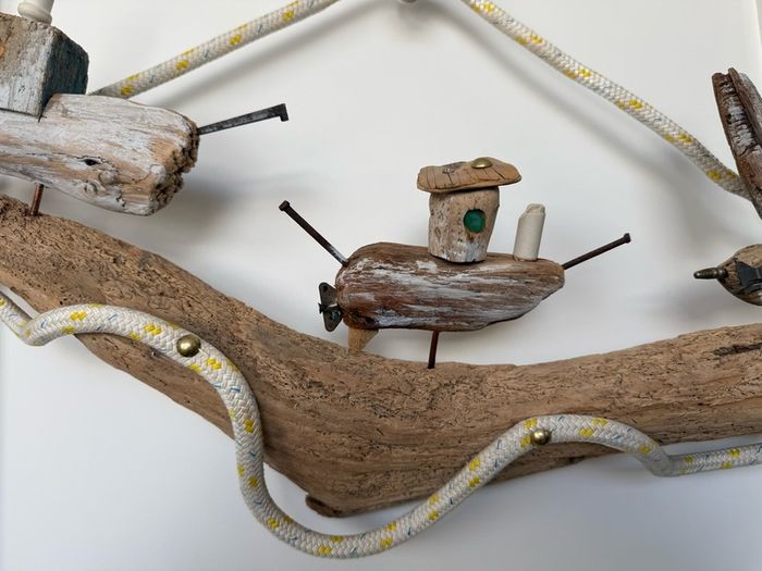 Handmade Boats on The Sea