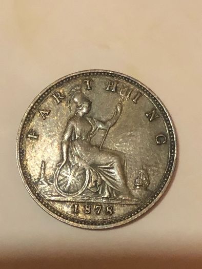 1878 Farthing Victoria Higher grade