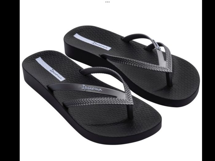 IPANEMA Gun Black Bossa Soft Flip Flops