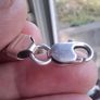 Mens Sterling Silver Cuban Chain Bracelet Image 4