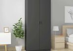 Wardrobe Grey 90x52x200 cm Chipboard