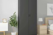 Wardrobe Grey 90x52x200 cm Chipboard