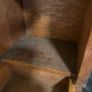 Edwardian oak/ brass  tantalus Original key . Spirits/ smokers caddy Image 9