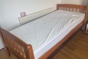 single bed with mattress