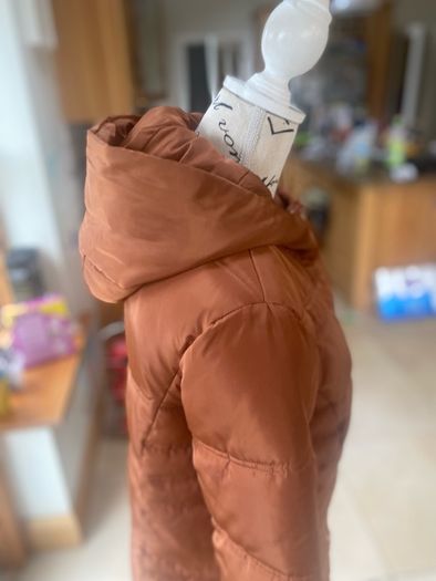 Jessica Graff  Rust Puffa Coat