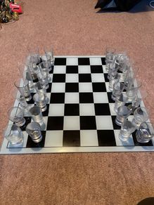 Glass chess board